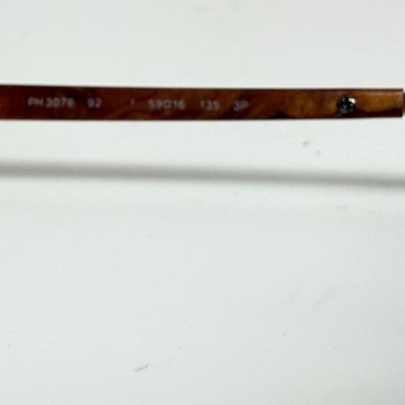 RALPH LAUREN Polarized Sunglasses PH 3076 59-16-135 3P Silver brown H19357 - Picture 5 of 8